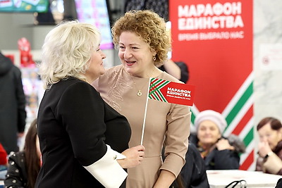 В Солигорске на \"Марафоне единства\" прошла \"Знаковая встреча\"