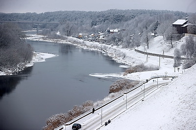 Зимний Гродно. Город накрыло снегом
