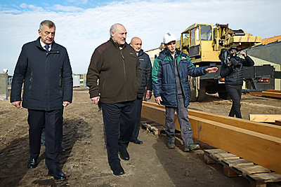 Лукашенко ознакомился с реализацией проектов на Полесье