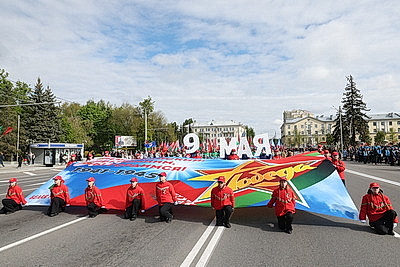 \"Шествие поколений\", военный парад, интерактивные площадки. В Витебске отмечают День Победы