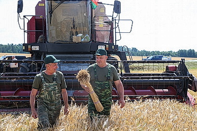 Областные \"Зажинки\" провели в Мозырском районе на щедрый урожай
