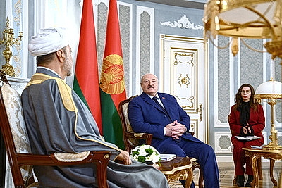 Встреча Лукашенко и Султана Омана проходит во Дворце Независимости