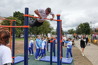 Праздник для детворы. Спортивно-игровой комплекс открыли в Могилеве