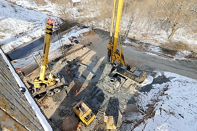 В Полоцке ведется реконструкция моста