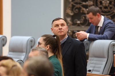 Дворец Независимости посетили с экскурсией сотрудники Минского молочного завода №1 и представители торговли