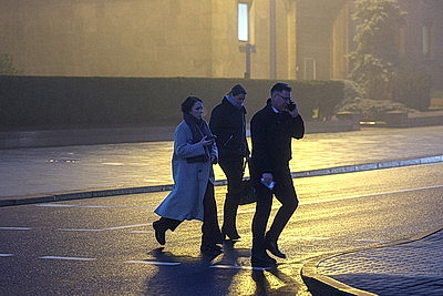 Туманное утро в Минске