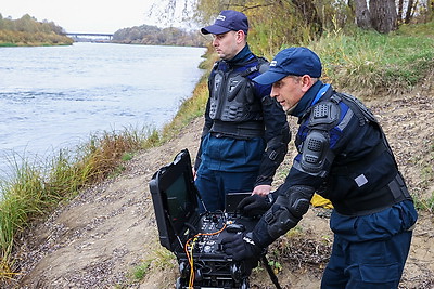 Скорость до 2,5 м/с, погружение до 150 м. Что видит дрон гомельских газовиков под водой