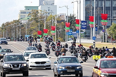 Мотопарад H.O.G. Rally Minsk стартовал от Кургана Славы в праздничный Минск