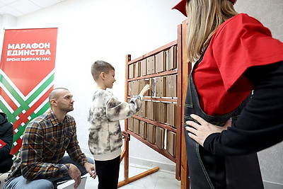 Квест \"Команда первых\" во время \"Марафона единства\" прошел в Солигорске