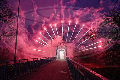 В Гомеле открыли обновленный пешеходный мост через Сож