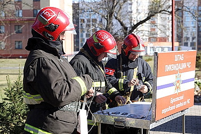В Брестской областной детской больнице прошли учения МЧС