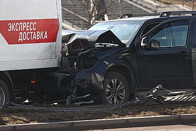 Шесть автомобилей столкнулись на ул.Притыцкого в Минске