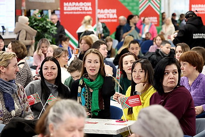 В Солигорске на \"Марафоне единства\" прошла \"Знаковая встреча\"