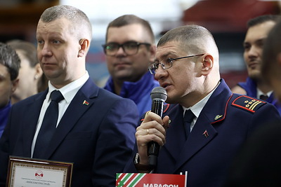 Общим делом стало метро. Акция \"Марафона единства\" объединила коллективы метрополитена и \"Минскметростроя\"