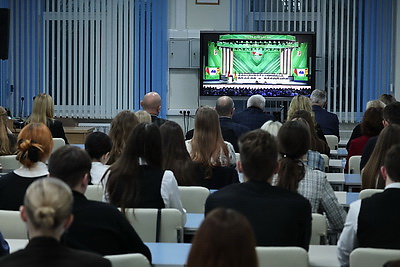 Прямую трансляцию Послания Президента на ВНС смотрят в регионах Беларуси
