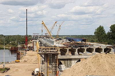 Реконструкция моста через Припять в Мозыре приближается к финишной прямой