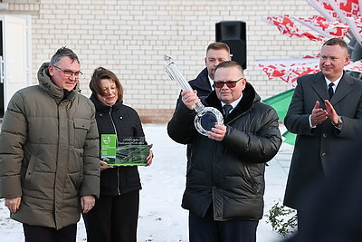 Новый молочно-товарный комплекс открыли в Клецком районе