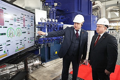 Паротурбинную установку запустили на Гомельском химзаводе после масштабной реконструкции