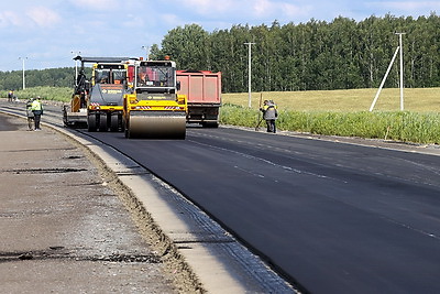 Реконструкция трассы М10 проходит в Гомельской области
