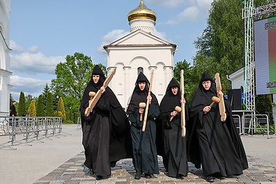 Всенощное бдение в канун памяти преподобной Евфросинии проходит в Полоцке