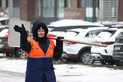 Заснеженный Минск в последние выходные уходящего года