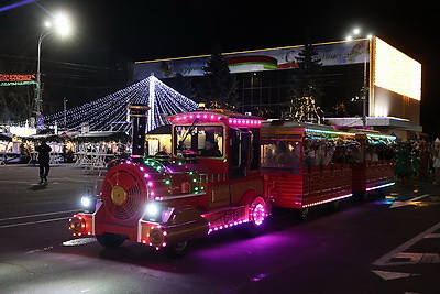 В Гомеле зажгли огни на главной елке региона