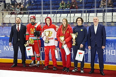 Юниорская сборная Беларуси по хоккею выиграла турнир в формате 3х3 в Минске