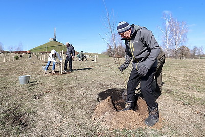Придать мемориалу новый облик. Турчин провел субботник на Кургане Славы