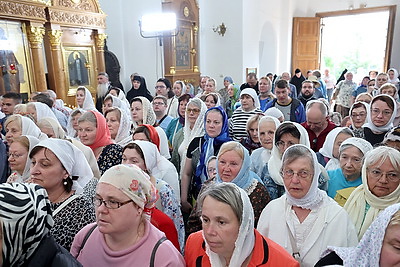 Всенощное бдение в канун памяти преподобной Евфросинии проходит в Полоцке
