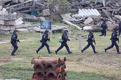 В Борисовском районе проходит учение с республиканскими силами гражданской обороны