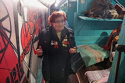 Могилев встретил передвижную музейную экспозицию \"Поезд Победы\"