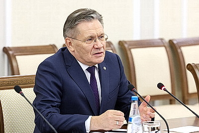 В правительстве состоялась встреча с генеральным директором российской госкорпорации \"Росатом\"