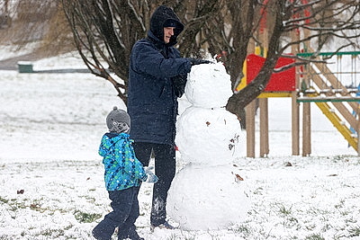 Заснеженный Минск в последние выходные уходящего года