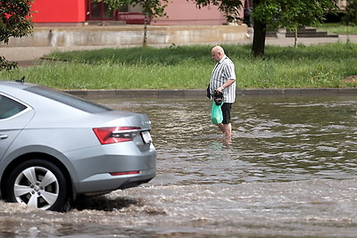 Сильный ураган прошел в Гродно