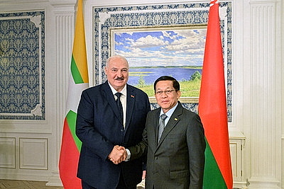 Лукашенко провел встречу с премьер-министром Мьянмы
