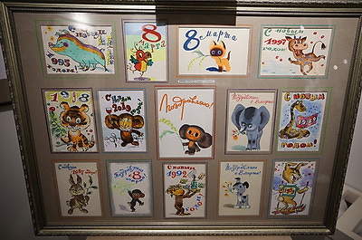 Кукла Чебурашки и эскизы \"Снежной королевы\". В Минске открылась выставка к 105-летию Леонида Шварцмана