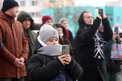 \"Будущее Беларуси в твоих руках\". Солигорск получил в подарок от \"Марафона единства\" арт-объект