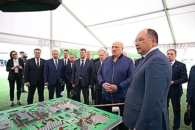 Лукашенко посетил горно-обогатительный комплекс в Любанском районе