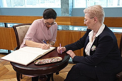 Встреча супруги главы МИД с женами руководителей дипмиссий прошла в Минске накануне 8 Марта