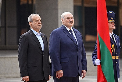 Встреча Лукашенко и Президента Ирана проходит во Дворце Независимости