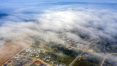 Туманное утро над Гродно