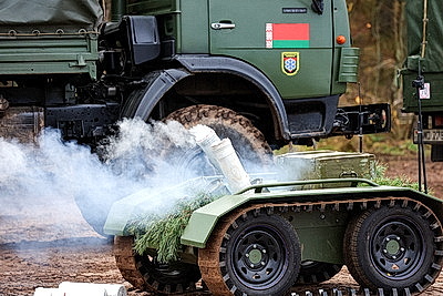 Борьба с дронами и бой в лесу. В Лепельском районе проходит оперативный сбор командного состава ВС