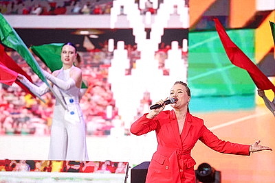 В столичном Дворце спорта проходит праздничное мероприятие к 100-летию спортивной отрасли