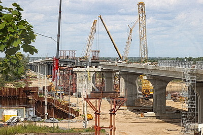 Реконструкция моста через Припять в Мозыре приближается к финишной прямой