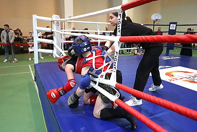 Открытый чемпионат по кикбоксингу и таиландскому боксу собрал в Гродно около 80 спортсменов