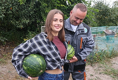 Семена с президентской бахчи дали плоды под Гомелем