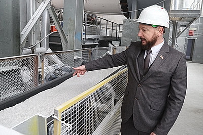 Паротурбинную установку запустили на Гомельском химзаводе после масштабной реконструкции