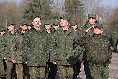 В Гродно военнообязанные запаса, призванные на сборы, присягнули на верность Беларуси и народу