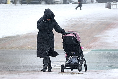 Заснеженный Минск в последние выходные уходящего года