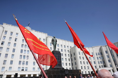 Церемония возложения цветов к памятнику Ленина состоялась в Могилеве